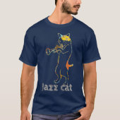 Jazz Trumpet die Kitty Cool Jazz Cat T-shirt (Voorkant)