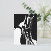 Jazz Trumpet Player Briefkaart (Staand voorkant)
