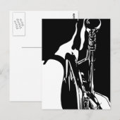 Jazz Trumpet Player Briefkaart (Voorkant / Achterkant)