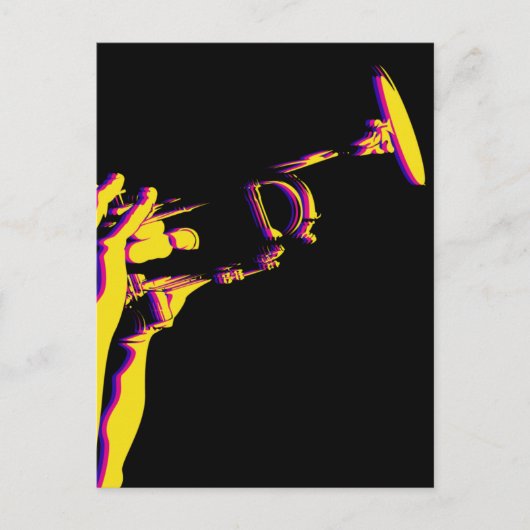 Jazz Trumpet Player Briefkaart (Voorkant)
