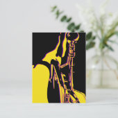 Jazz Trumpet Player Briefkaart (Staand voorkant)