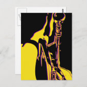 Jazz Trumpet Player Briefkaart (Voorkant / Achterkant)