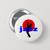 Jazz Trumpet Player Ronde Button 5,7 Cm (Voorkant /achterkant)