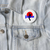 Jazz Trumpet Player Ronde Button 5,7 Cm (In situ)