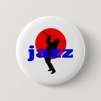 Jazz Trumpet Player Ronde Button 5,7 Cm