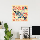 Jazz Trumpet Poster (Thuiskantoor)