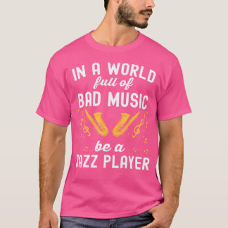 Jazz Tshirt voor Heren Muzikant Saxofonist Vrouwen