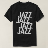 Jazz typografie t-shirt (Design voorkant)