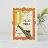 Jazz uit het goede oude tijden om de datum te rese kaart (Staand voorkant)