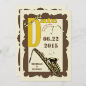 Jazz uit het verleden - bewaar de datum kaart (Voorkant / Achterkant)