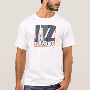 Jazz Unlimited "Amerikaanse kunst voor je oren" T-shirt