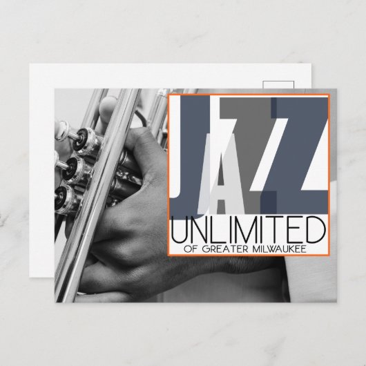 Jazz Unlimited Post Card Briefkaart (Voorkant / Achterkant)