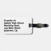 Jazz Up Uw Reisuitrusting Bagagelabel (Achterkant horizontaal)