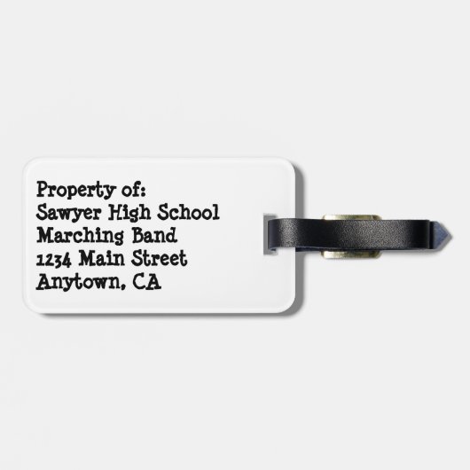 Jazz Up Uw Reisuitrusting Bagagelabel (Achterkant horizontaal)