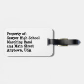 Jazz Up Uw Reisuitrusting Bagagelabel (Achterkant horizontaal)