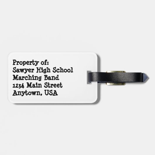 Jazz Up Uw Reisuitrusting Bagagelabel (Achterkant horizontaal)