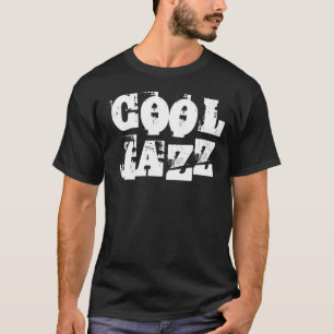 Jazz verontrustte gedurfde logo-ontwerp. t-shirt