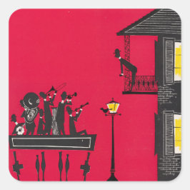 Jazz Vierkante Sticker