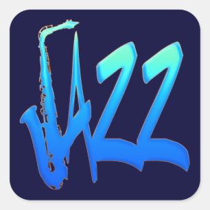 Jazz Vierkante Sticker