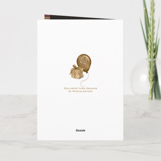 Jazz Vinyl Record Gepersonaliseerde Kaarten (Achterkant)