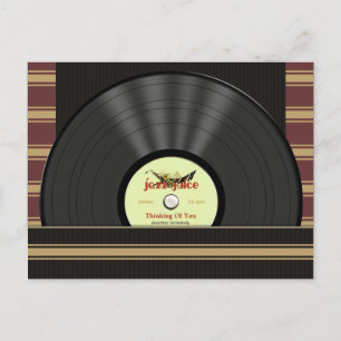 Jazz Vinyl Record persoonlijke briefkaarten