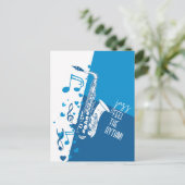 Jazz Voel het Ritme Briefkaart (Staand voorkant)