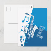 Jazz Voel het Ritme Briefkaart (Voorkant / Achterkant)