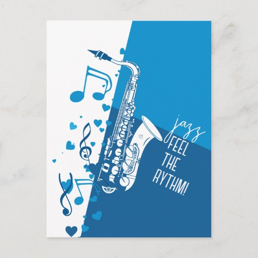 Jazz Voel het Ritme Briefkaart (Voorkant)