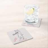 Jazz voor wolkatten kartonnen onderzetters (Insitu)