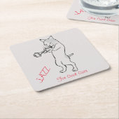 Jazz voor wolkatten kartonnen onderzetters (Schuin)