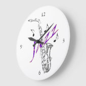 Jazz Wall Clock Grote Klok (Hoek)