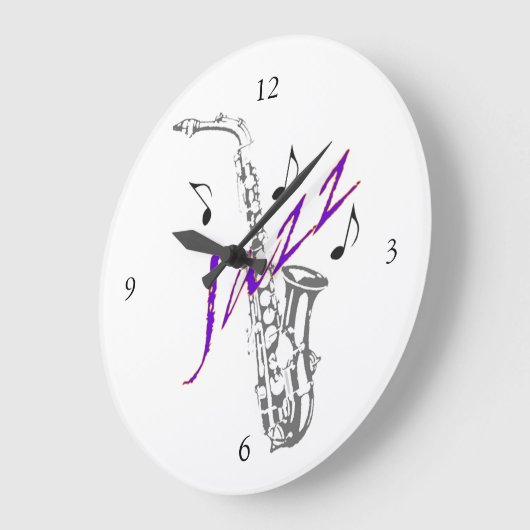 Jazz Wall Clock Grote Klok (Hoek)