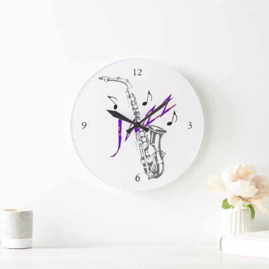 Jazz Wall Clock Grote Klok (Huis)