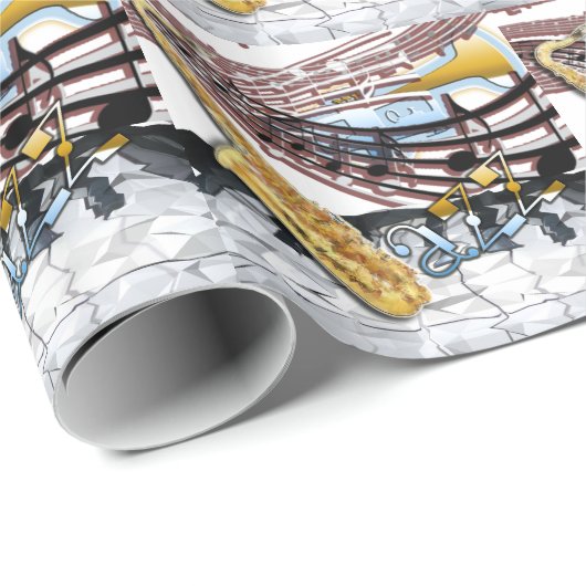 Jazz Wrapping Paper Cadeaupapier (Rol Hoek)