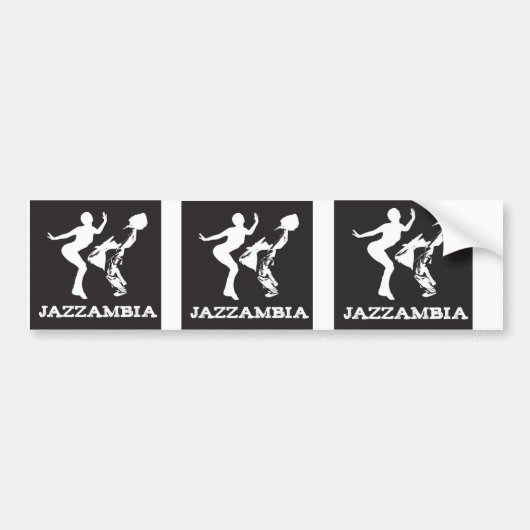 JAZZAMBIA Bumpersticker (Voorkant)