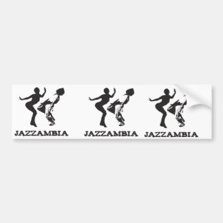 JAZZAMBIA bumpersticker White