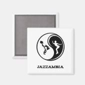 Jazzambia Yin Yang Magneet (Voorkant / Achterkant)