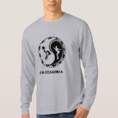 Jazzambia Yin Yang Mannen Lange T-Shirt (Voorkant)