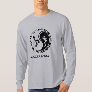 Jazzambia Yin Yang Mannen Lange T-Shirt