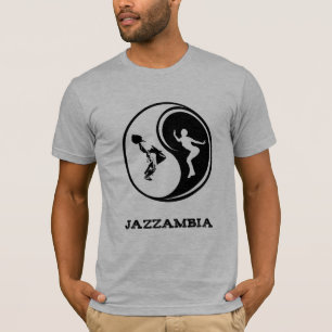 Jazzambia Yin Yang Mannen T-Shirt