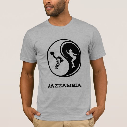 Jazzambia Yin Yang Mannen T-Shirt (Voorkant)