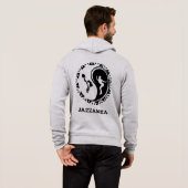 Jazzambia Yin Yang Zip Hoodie Mannen (Achterkant volledig)