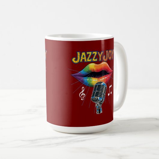 jazzanger koffiemok (Voorkant rechts)