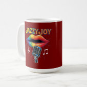 jazzanger koffiemok (Voorkant links)