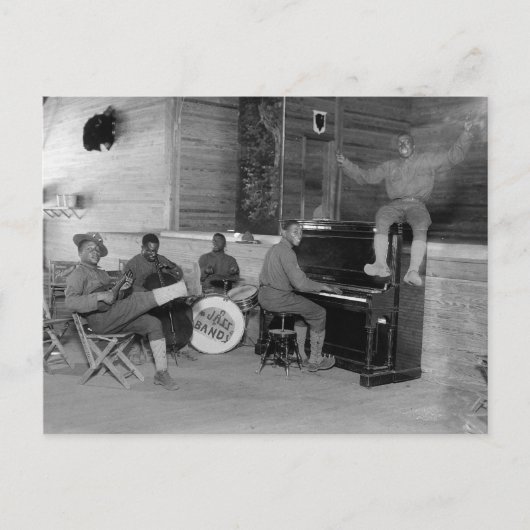 Jazzband, 1918 briefkaart (Voorkant)