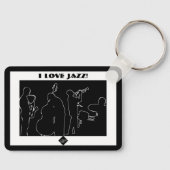 Jazzband Ik hou van Jazz Sleutelhanger (Voorkant)