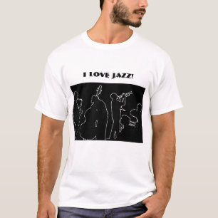 Jazzband Ik hou van Jazz T-shirt