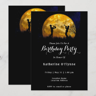 Jazzband Moon Birthday Kaart
