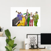 "Jazzband" Poster (Thuiskantoor)