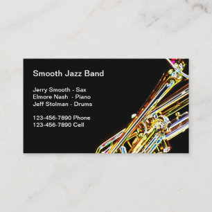 Jazzband Trompet Thema Visitekaartje